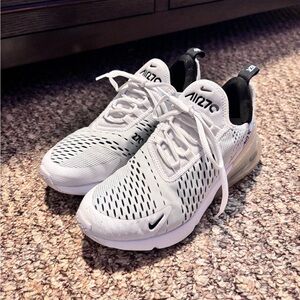 Nike Air Max 270 White and Black Sneakers